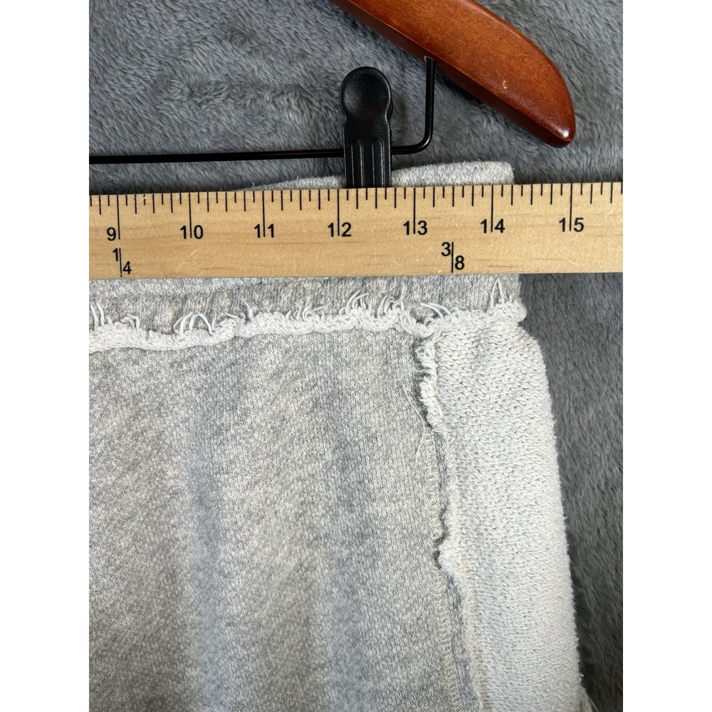 Sundance Sweatpants Womens Small Gray Fleece Cropped Lounge Raw Hem Cozy - Picture 3 of 10
